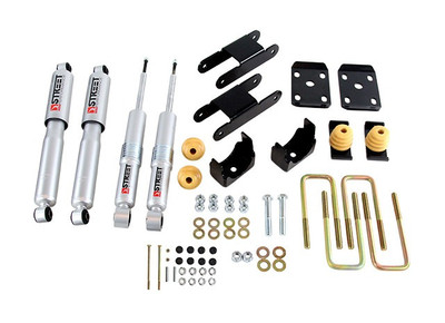 Belltech LOWERING KIT 18-21 Chevy Colorado/Canyon All Cab/SB -0-3in F / -4in R w/ Street Perf Shocks 1100SP Belltech LOWERING KIT 18-21 Chevy Colorado/Canyon All Cab/SB -0-3in F / -4in R w/ Street Perf Shocks 1100SP