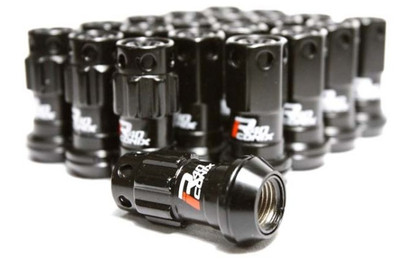 Project Kics 20 PCS (NO LOCKS) Black R40 Iconix W/ Plastic Cap (Black) - 12X1.25 WRIF03KK