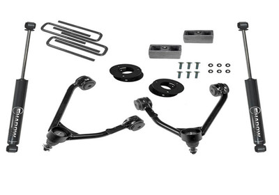 Superlift 14-18 Chevy Silv 1500 2WD 3.5in Lift Kit w/ Alum/Stamped Steel Control Arms & Rear Shocks 3800 Superlift 14-18 Chevy Silv 1500 2WD 3.5in Lift Kit w/ Alum/Stamped Steel Control Arms & Rear Shocks 3800