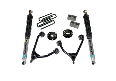 Superlift 07-16 Chevy Silv 1500 2WD 3.5in Lift Kit w/ Cast Steel Control Arms & Bilstein Rear Shocks 3850B Superlift 07-16 Chevy Silv 1500 2WD 3.5in Lift Kit w/ Cast Steel Control Arms & Bilstein Rear Shocks 3850B