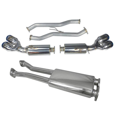 Injen 10-16 Hyundai Genesis Coupe 3.8L V6 SS CB Exhaust w/ Quad Titanium Tips SES1390TT Injen 10-16 Hyundai Genesis Coupe 3.8L V6 SS CB Exhaust w/ Quad Titanium Tips SES1390TT