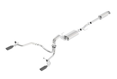 Borla 15-17 F-150 2.7/3.5L V6 EcoBoost / 5.0L V8 Black Chrome Cat-Back Touring Exhaust 140614BC
