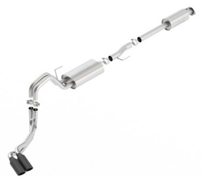 Borla 15-17 F-150 2.7L/ 3.5L EcoBoost/ 5.0L V8 4in. Tip Side Exit S-type Exhaust Black Chrome 140618BC Borla 15-17 F-150 2.7L/ 3.5L EcoBoost/ 5.0L V8 4in. Tip Side Exit S-type Exhaust Black Chrome 140618BC