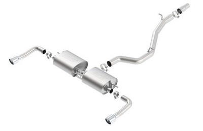Borla 14-16 Audi A3 Quattro 2.0L Turbo AT/MT RWD 4DR S-Type Cat-Back Exhaust Single Split Rear Exit 140682 Borla 14-16 Audi A3 Quattro 2.0L Turbo AT/MT RWD 4DR S-Type Cat-Back Exhaust Single Split Rear Exit 140682