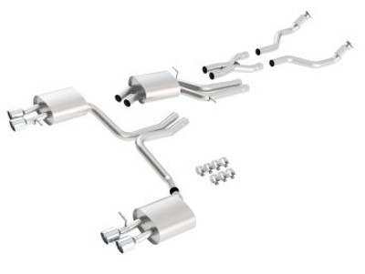 Borla 10-13 Audi S4 3.0L AT/MT AWD Dual Split Rear Exit SS Catback Exhaust 140403 Borla 10-13 Audi S4 3.0L AT/MT AWD Dual Split Rear Exit SS Catback Exhaust 140403