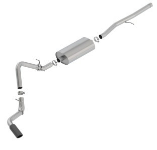 Borla 2019 Silv/Sierra C/B Exh Touring 1500 5.3L V8 EC STB(78.8) CC SB(69.3) 147.4 WB Blk Chrome Tip 140793BC