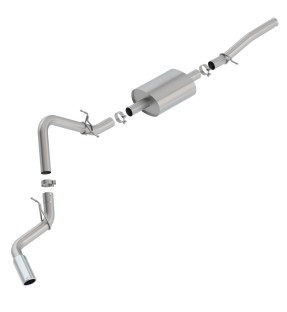 Borla 2019 Silv/Sierra C/B Exh S-Type 1500 5.3L V8 AT 2&4WD 2DR REG. CAB, STD. BED WB 126 140805