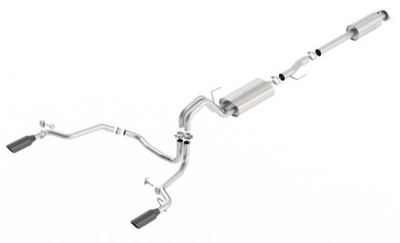 Borla 15-17 Ford F-150 2.7L/ 3.5L EcoBoost/ 5.0L V8 Rear Exit S-Type Catback Exhaust Black Chrome 140615BC Borla 15-17 Ford F-150 2.7L/ 3.5L EcoBoost/ 5.0L V8 Rear Exit S-Type Catback Exhaust Black Chrome 140615BC