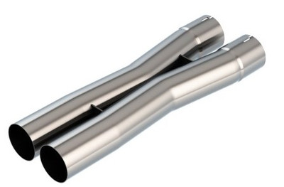 Borla 2.5in Universal X-Pipe 3.21in Inlet Centerline 3.45in Outlet Centerline 27.63in OAL 621104 Borla 2.5in Universal X-Pipe 3.21in Inlet Centerline 3.45in Outlet Centerline 27.63in OAL 621104