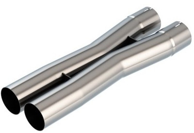 Borla 3.0in Universal X-Pipe 4.43in Inlet Centerline 3.51in Outlet Centerline 21.06in OAL 621106 Borla 3.0in Universal X-Pipe 4.43in Inlet Centerline 3.51in Outlet Centerline 21.06in OAL 621106