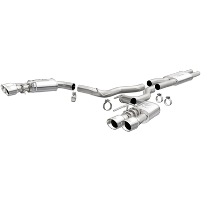 MagnaFlow 18-21 Ford Mustang GT 5.0L Street Dual Exit Polished 4in Tips Cat Back Performance Exhaust System 19370 MagnaFlow 18-21 Ford Mustang GT 5.0L Street Dual Exit Polished 4in Tips Cat Back Performance Exhaust System 19370