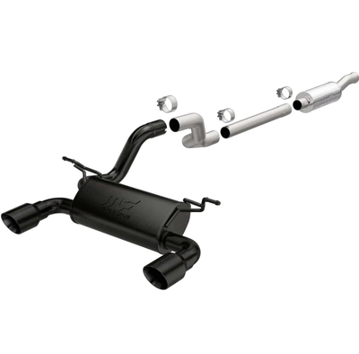MagnaFlow 2018+ Jeep Wrangler 3.6L 409 SS Dual Split Rear Exit Black Tips Cat-Back Exhaust 19417 MagnaFlow 2018+ Jeep Wrangler 3.6L 409 SS Dual Split Rear Exit Black Tips Cat-Back Exhaust 19417