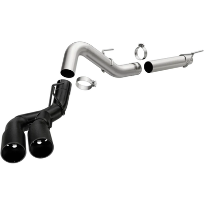 MagnaFlow CatBack 2018 Ford F-150 V6-3.0L Dual Exit Black Stainless Exhaust - MF Series 19423