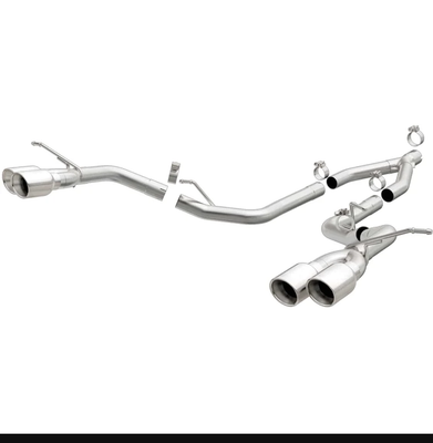 MagnaFlow Cat-Back SS 2.5in Quad Split Rear Exit 4in Tips 14-16 Jeep Grand Cherokee 3.0L Diesel 19192