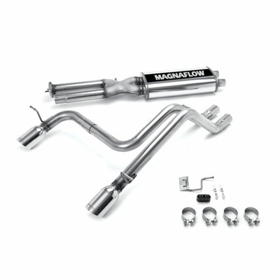 MagnaFlow 2003-2006 Hummer H2 Split Dual Rear Exit Street Series Cat-Back Performance Exhaust System 16673 MagnaFlow 2003-2006 Hummer H2 Split Dual Rear Exit Street Series Cat-Back Performance Exhaust System 16673