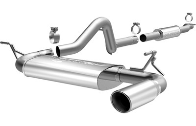 MagnaFlow 2012-2018 Jeep Wrangler 4dr Single Straight Rear Exit Stainless Cat Back Performance Exhaust 15115 MagnaFlow 2012-2018 Jeep Wrangler 4dr Single Straight Rear Exit Stainless Cat Back Performance Exhaust 15115