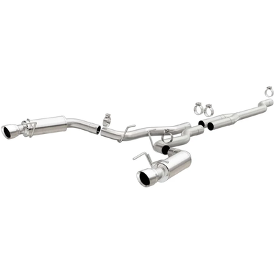 MagnaFlow Cat Back, SS, 2.5in, Competition, Dual Split Polish 4.5in Tips 15-22 Ford Mustang Ecoboost 19191 MagnaFlow Cat Back, SS, 2.5in, Competition, Dual Split Polish 4.5in Tips 15-22 Ford Mustang Ecoboost 19191