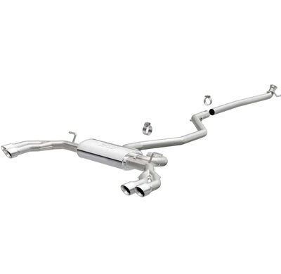 MagnaFlow 14-16 Mercedes CLA250 Cat-Back SS Touring 2.5in Quad Split Rear Exit 4in Polished Tips 19251 MagnaFlow 14-16 Mercedes CLA250 Cat-Back SS Touring 2.5in Quad Split Rear Exit 4in Polished Tips 19251