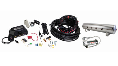 Air Lift Performance 3P (3/8 Air Line 4 Gal 7-Port  Polished Aluminum Tank VIAIR 444C Comp) 27789