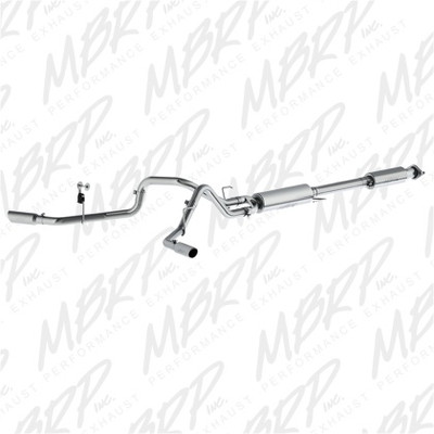 MBRP 2015 Ford F-150 5.0L 3in Cat Back Dual Split Side Exit T409 Exhaust System S5257409 MBRP 2015 Ford F-150 5.0L 3in Cat Back Dual Split Side Exit T409 Exhaust System S5257409