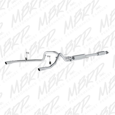 MBRP 2015 Ford F-150 5.0L 3in Cat Back Dual Split Rear Exit T409 Exhaust System S5258409 MBRP 2015 Ford F-150 5.0L 3in Cat Back Dual Split Rear Exit T409 Exhaust System S5258409