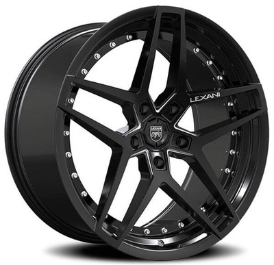 20x9 Lexani Spike Gloss Black Milled (Custom 2-3 weeks)