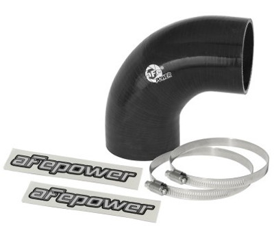 aFe Magnum FORCE CAI Univ. Silicone Coupling Kit (2.75in. ID / 3in. L) 90 Deg. Elbow Coupler - Black 59-00059