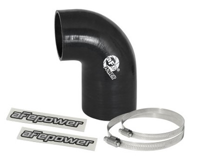 aFe Magnum FORCE CAI Univ. Silicone Coupling Kit (3in. ID to 2.5in. ID) 90 Deg. Elbow Reducer - Blk 59-00058