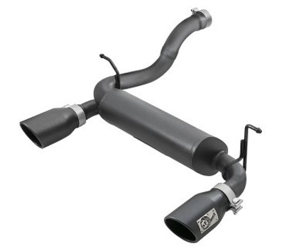 aFe Rebel Series 2.5in 409 SS Axle-Back Exhaust w/ Black Tips 2018+ Jeep Wrangler (JL) V6 3.6L 49-48067-B aFe Rebel Series 2.5in 409 SS Axle-Back Exhaust w/ Black Tips 2018+ Jeep Wrangler (JL) V6 3.6L 49-48067-B