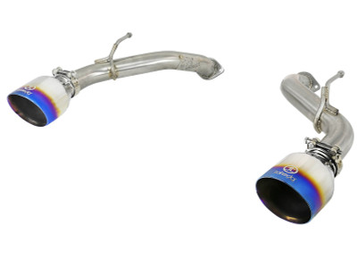 aFe POWER Takeda 2.5in 304 SS Axle-Back Exhaust w/ Blue Flame Tips 17+ Infiniti Q60 V6-3.0L (tt) 49-36133NM-L
