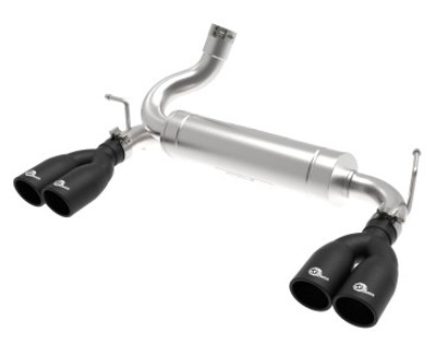 aFe Rebel Series 2.5in 409 SS Axle-Back Exhaust System Black 07-18 Jeep Wrangler (JK) V6-3.6L/3.8L 49-48086-B
