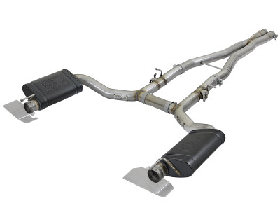 afe POWER MACH Force-Xp 15-22 Dodge Challenger Hellcat V8-6.2L 304 SS Cat-Back Exhaust System 49-32053 afe POWER MACH Force-Xp 15-22 Dodge Challenger Hellcat V8-6.2L 304 SS Cat-Back Exhaust System 49-32053