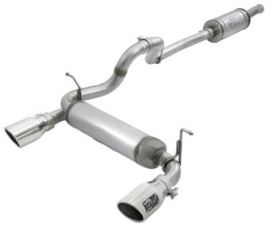 aFe Rebel Series 2.5in 409 SS Cat-Back Exhaust w/ Polished Tips 2018+ Jeep Wrangler (JL) V6 3.6L 49-48066-P aFe Rebel Series 2.5in 409 SS Cat-Back Exhaust w/ Polished Tips 2018+ Jeep Wrangler (JL) V6 3.6L 49-48066-P