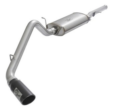 aFe MACHForce XP Exhausts Cat-Back Black Tip 09-17 GM Silverado 1500 4.3/5.3L RegCab SB/LB 49-44072-B