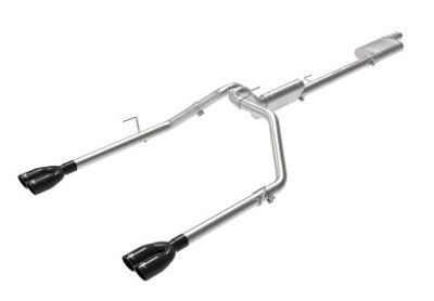 aFe Vulcan Series 3in-2-1/2in 304 SS Cat-Back 2020 Jeep Gladiator (JT) V6-3.6L w/ Black Tips 49-38084-B