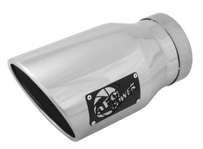 aFe Diesel Exhaust Tip Bolt On Black 5in Inlet x 7in Outlet x 12in - Right 49T50702-P12