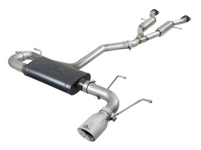 aFe Large Bore HD 3in 304 SS Cat-Back Exhaust w/ Polished Tips 14-19 Jeep Grand Cherokee V6-3.6L 49-38078-P