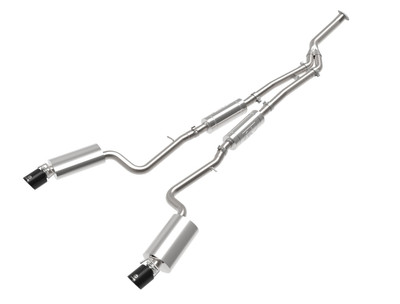 aFe POWER Takeda 16-17 Lexus IS200t // 18-22 IS300 L4-2.0L (t) 2.5in-3in 304 SS CB Exhaust w/ Black Tips 49-36059-B