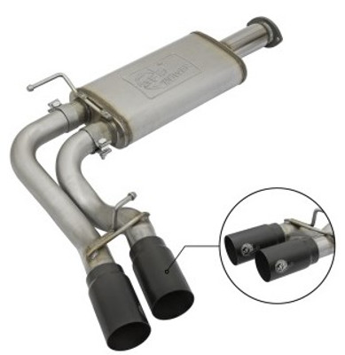 aFe Rebel Exhausts Cat-Back SS 16 Toyota Tacoma V6-3.5L w/ Black Tips 49-46032-B aFe Rebel Exhausts Cat-Back SS 16 Toyota Tacoma V6-3.5L w/ Black Tips 49-46032-B