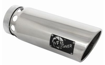 aFe MACHForce XP Cat-Back SS-304 5in Interooled Exh Tip 5in In x 6in Outx16inL Bolt-On Right (Pol) 49T50601-P161