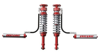 aFe Sway-A-Way 10-14 F150/Raptor 6.2L 3.0 Front Coilover Kit w/ Remote Reservoirs and Compr Adjuster 301-5000-01-CA aFe Sway-A-Way 10-14 F150/Raptor 6.2L 3.0 Front Coilover Kit w/ Remote Reservoirs and Compr Adjuster 301-5000-01-CA