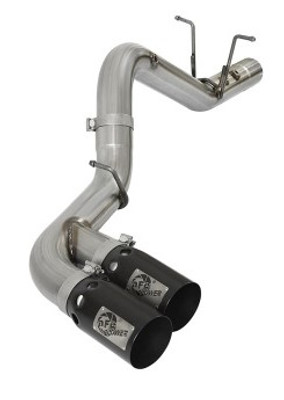 aFe Victory Series 4in 409-SS DPF-Back Exhaust w/ Dual Black Tips 2017 GM Duramax V8-6.6L(td) L5P 49-44089-B aFe Victory Series 4in 409-SS DPF-Back Exhaust w/ Dual Black Tips 2017 GM Duramax V8-6.6L(td) L5P 49-44089-B