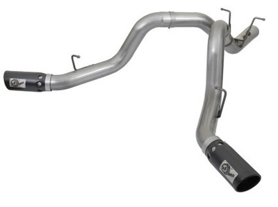 aFe LARGE BORE-HD 4in 409-SS DPF-Back Exhaust w/Dual Black Tips 2017 GM Duramax V8-6.6L (td) L5P 49-44086-B aFe LARGE BORE-HD 4in 409-SS DPF-Back Exhaust w/Dual Black Tips 2017 GM Duramax V8-6.6L (td) L5P 49-44086-B