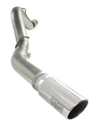 aFe MACHForce XP Exhaust 5in DPF-Back SS 11-13 GM Diesel Trucks V8-6.6L (td) (LML) (Pol Tip) 49-44041-P