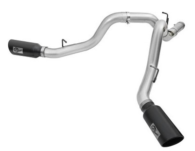 aFe Atlas Exhaust 4in Dual DPF-Back Al Steel w/ Black Tips 16-17 GM Diesel Truck V8-6.6L (td) LML 49-04080-B aFe Atlas Exhaust 4in Dual DPF-Back Al Steel w/ Black Tips 16-17 GM Diesel Truck V8-6.6L (td) LML 49-04080-B