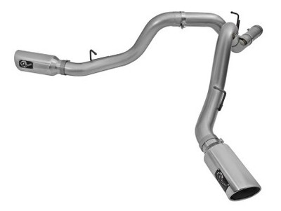 aFe LARGE Bore HD 4in Dual DPF-Back SS Exhaust w/Polished Tip 16-17 GM Diesel Truck V8-6.6L (td) LML 49-44080-P aFe LARGE Bore HD 4in Dual DPF-Back SS Exhaust w/Polished Tip 16-17 GM Diesel Truck V8-6.6L (td) LML 49-44080-P