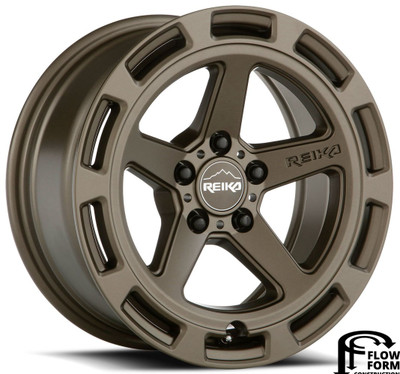 (Clearance - No Returns) 17x8 Reika R20 Teton Bronze 5x4.5/114.3 38mm