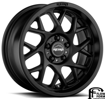 (Clearance - No Returns) 17x8 Reika R25 Detour Satin Black 5x4.5/114.3 38mm (Clearance - No Returns) 17x8 Reika R25 Detour Satin Black 5x4.5/114.3 38mm