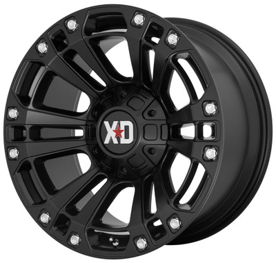 (Clearance - No Returns) 20x10 XD Series XD851 Monster 3 Satin Black 8x6.5/165 -18mm (Clearance - No Returns) 20x10 XD Series XD851 Monster 3 Satin Black 8x6.5/165 -18mm
