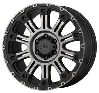 (Clearance - No Returns) 20x10 XD Series XD829 Hoss II Satin Black Machined w/ Gray Tint 8x6.5/165 -24mm